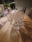 10 äldre fina snapsglas