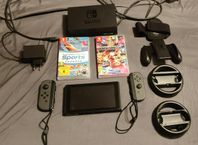 Nintendo Switch OLED med två spel