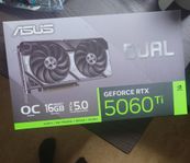 RTX 5060 Ti 16GB asus Dual grafikkort