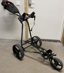 Big Max Auto Fold golfvagn + paraplyhållare