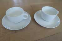 Rosenthal kaffekoppar med fat, 2 st, Studio-linie, ”3-fots