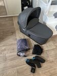 Liggdel Thule Urban Glide + regnskydd, myggnät och adaptrar