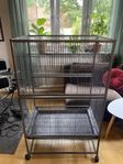 Fågelbur med tillbehör