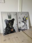 två tavlor från ikea