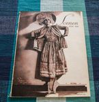 Papper, pyssel hobby scrapping, Scenen 1927 antikt vintage.