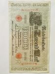 Tysk Sedel - 1000 Mark - 1910