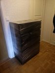 IKEA Malm byrå, 6 lådor, svart