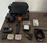 Sony A6000 med tillbehör