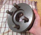 200mm Planskiva till svarv med camlock D6 snabbfäste