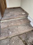 Kalksten röd oregelbunden Öland, tjocklek 3-6 cm