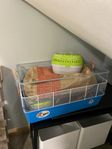 hamsterbur med tillbehör 