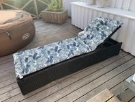 Solsäng solstol, konstrotting svart