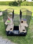 Rymlig hamsterbur med flera våningar