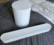 Sonos Beam gen 2 och Sonos Sub Mini
