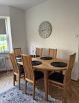 Matgrupp i oljad ek med Sandra stol