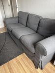 Ektorp 3sits mörkgrå 