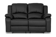 Reclinersoffa 2-sits Konstläder Fällbar soffa(Ny pris 7450
