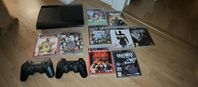 PS3 superslim 250gb + 9 spel