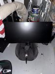 ultrawide 34” IPS-skärm, bordklämstativ
