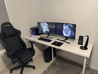 Komplett Gaming Setup 2X Nya Skärmar 165Hz