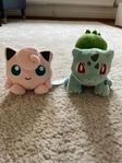 Pokémon Plushies Jigglypuff & Bulbasaur