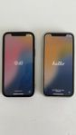 2 iPhone 12 med 100% batteri.