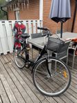 Damcykel med barnstol