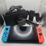 Nintendo Switch OLED Röd/Blå Nyskick