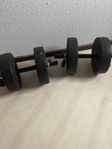 tränings hantlar 5 kg med extra vikter