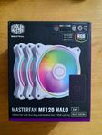 3x Masterfan MF120 Halo