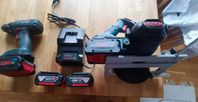 Bosch professional cirkelsåg och skruvdragare 