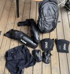 Cykelutrustning Evoc ryggsäck poc skydd