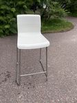 Barstol vit/krom