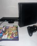Xbox 360 slim+kinect+spel+alla sladdar (mycket bra skick) 