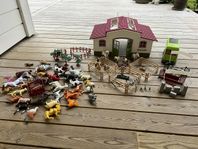 Schleich Stall med flera tillbehör