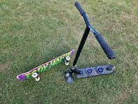 trickkick och skateboard