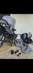 Bugaboo + ståplatta + babyskydd