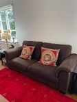 Brun Soffa (220 x 95 x 96cm) 