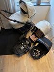 Britax römer 3 paket, ligg/sitt-del + babyskydd bil