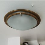 PLAFOND BELID Retro-Vintage 1970-/80 tal i glas o koppar.