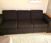 3-sits soffa med fotpall