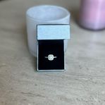 Diamantring 18k vitt guld 