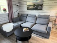 Bäddsoffa Ikea Vimle inkl fotpall och nackkuddar