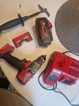 Milwaukee slagborr, batteri mm