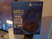 Playstation gold headset kartong