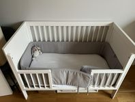 Spjälsäng Troll Lukas Vit (Evolutiv crib)