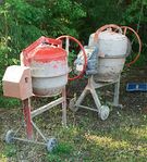 Två CEMENTBLANDARE - Lescha ABM P 135L + Optimix M190E 
