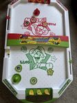 Air hockey + football game + piranha plant track