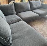 3-sitsig soffa med divan vänster 