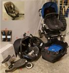 Bugaboo Buffalo-paket: Ståbräda,babyskydd, adapter, barnst